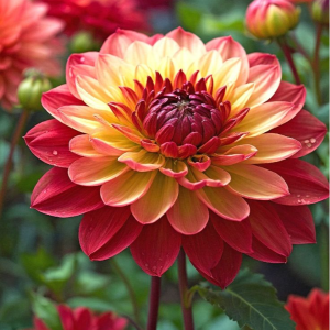 Георгин Оникс Найт купить по цене от 590р. в интернет-магазине «Посадика» с доставкой почтой в в Переславль-Залесскийе и по всей России – [изображение №1].