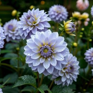 Георгин Акварель купить по цене от 680р. в интернет-магазине «Посадика» с доставкой почтой в в Переславль-Залесскийе и по всей России – [изображение №1].